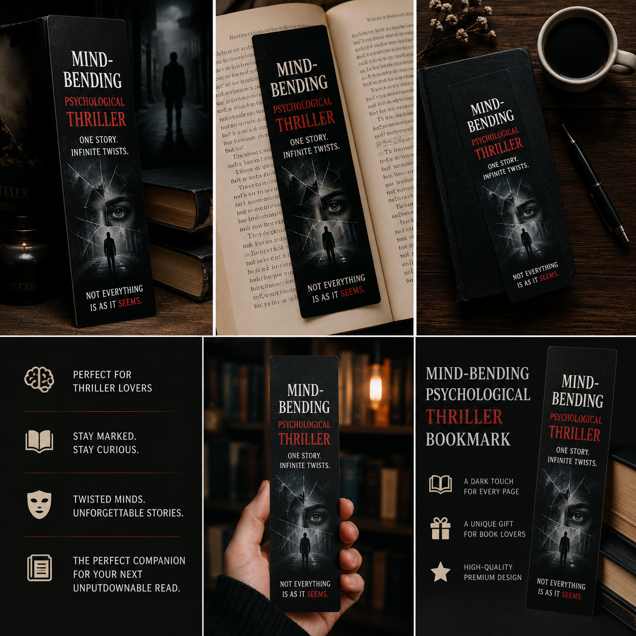 Mind-Bending Psychological Thriller Bookmark - Image 2