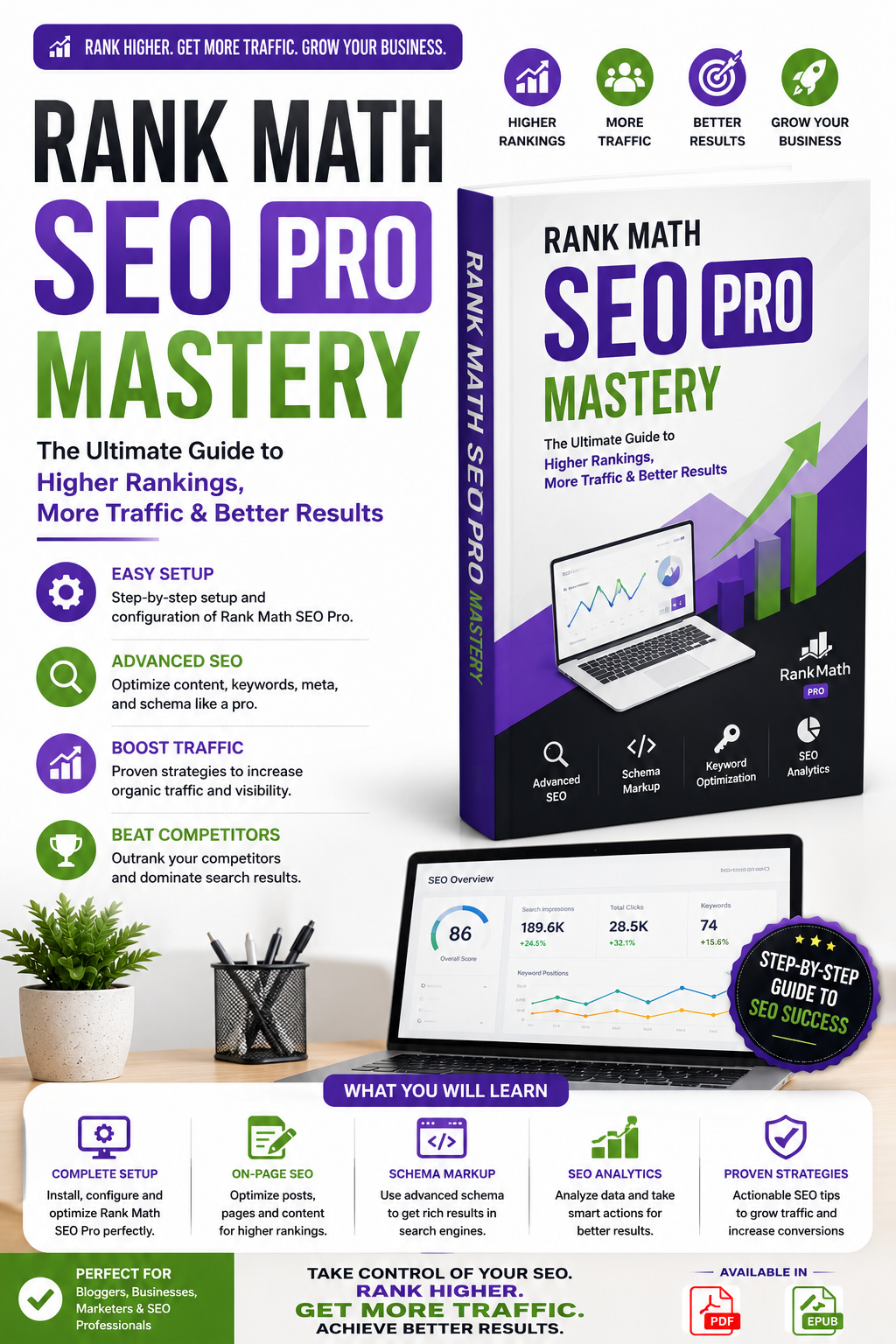 Rank Math SEO Pro Mastery: The Ultimate Guide to Higher Rankings, More Traffic & Better Results - Image 2
