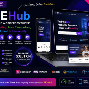 Download REHub – The Ultimate WordPress Theme for Price Comparison, Affiliate Marketing & Multi-Vendor Stores.