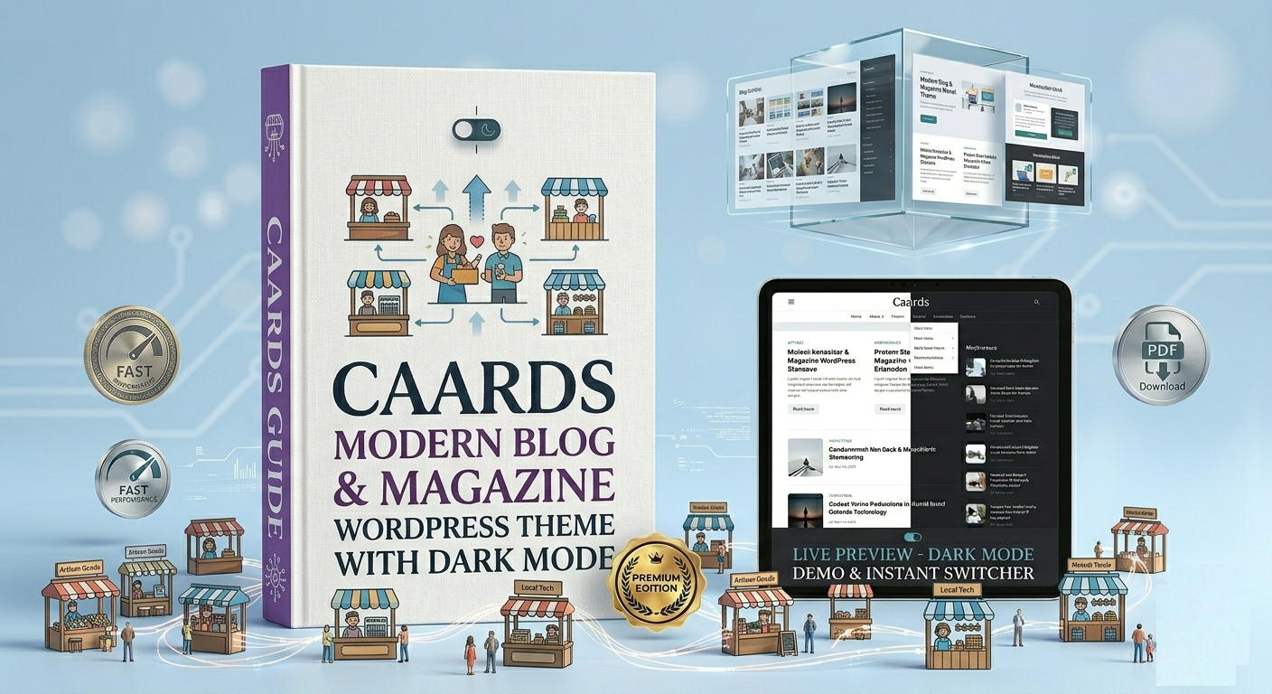Caards WordPress Theme: Modern Blog, Magazine & News Layouts with Dark Mode - Image 2