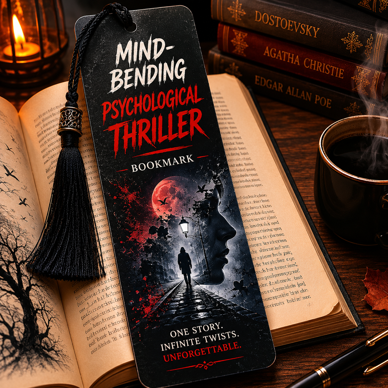 Mind-Bending Psychological Thriller Bookmark