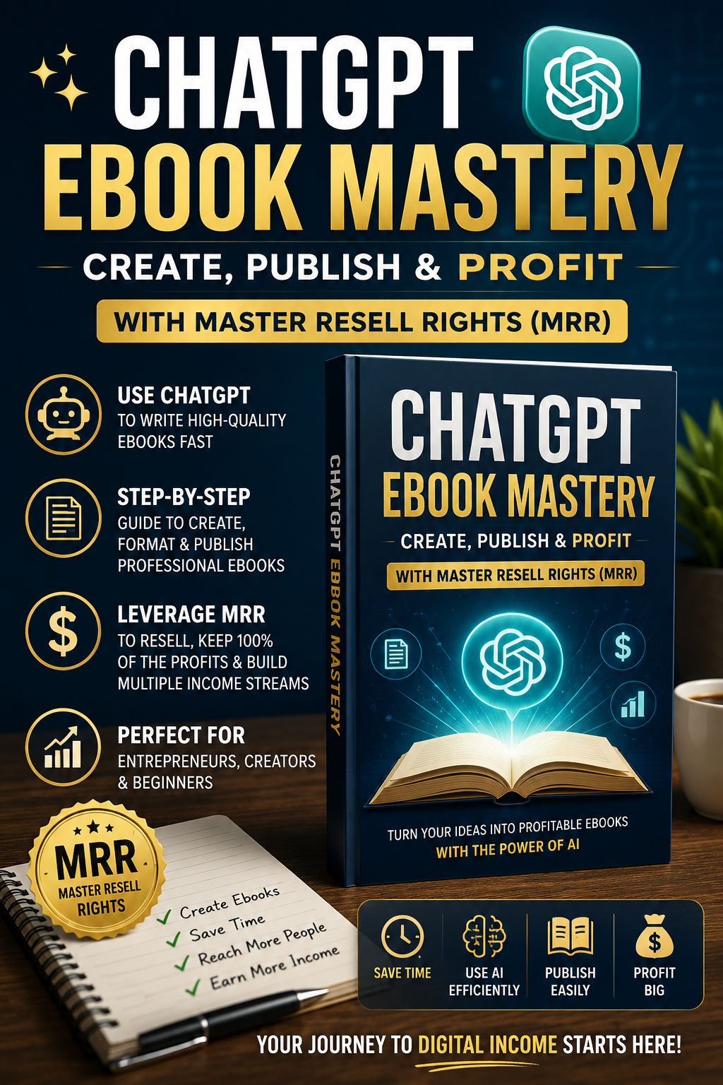 ChatGPT Ebook Mastery: Create, Publish & Profit with Master Resell Rights (MRR)