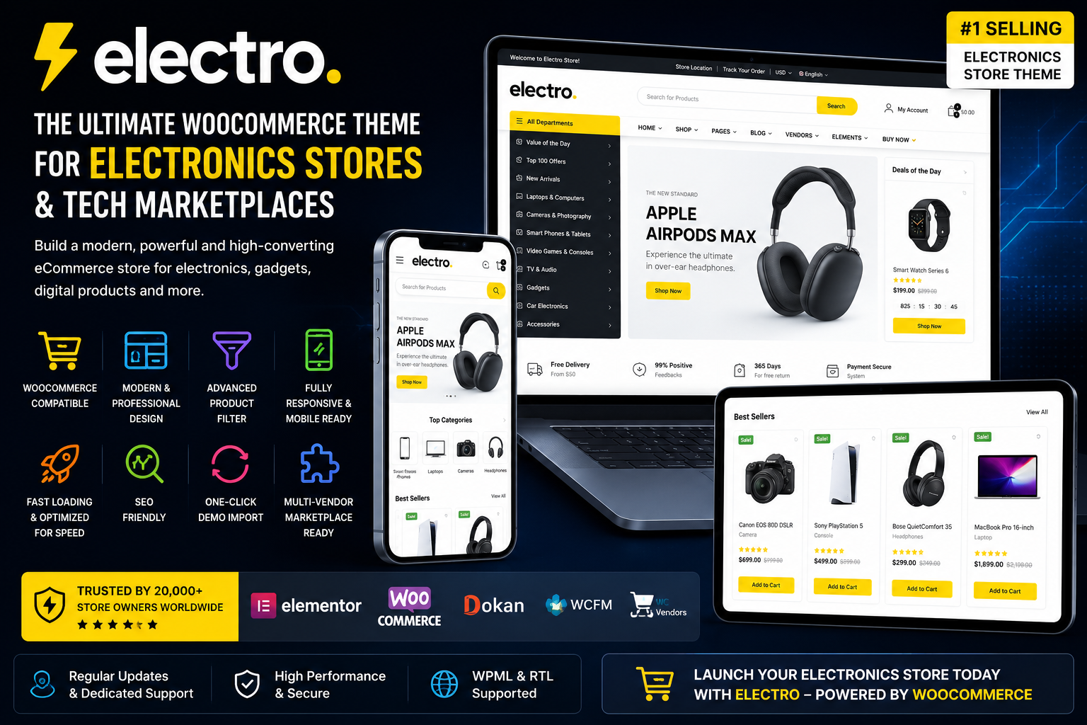 Download Electro – The Ultimate WooCommerce Theme for Electronics Stores & Tech Marketplaces