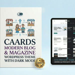 Caards WordPress Theme: Modern Blog, Magazine & News Layouts with Dark Mode