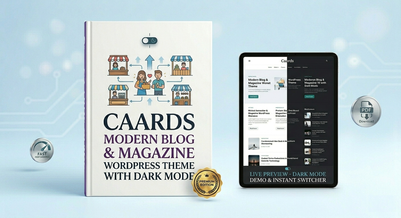 Caards WordPress Theme: Modern Blog, Magazine & News Layouts with Dark Mode
