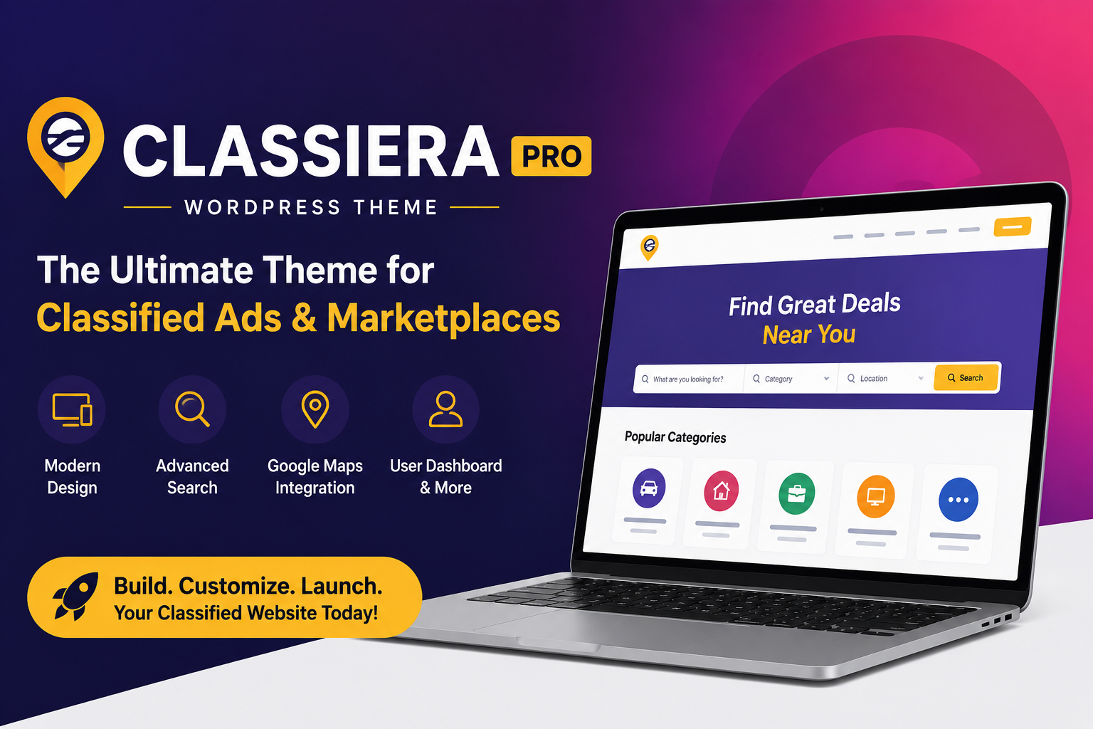 Classiera Pro – The Ultimate WordPress Theme for Classified Ads Websites