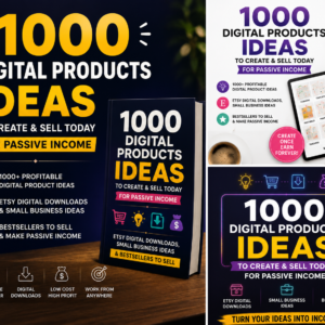 1000 Best-Selling Digital Product Ideas for Etsy, Passive Income & Small Businesses