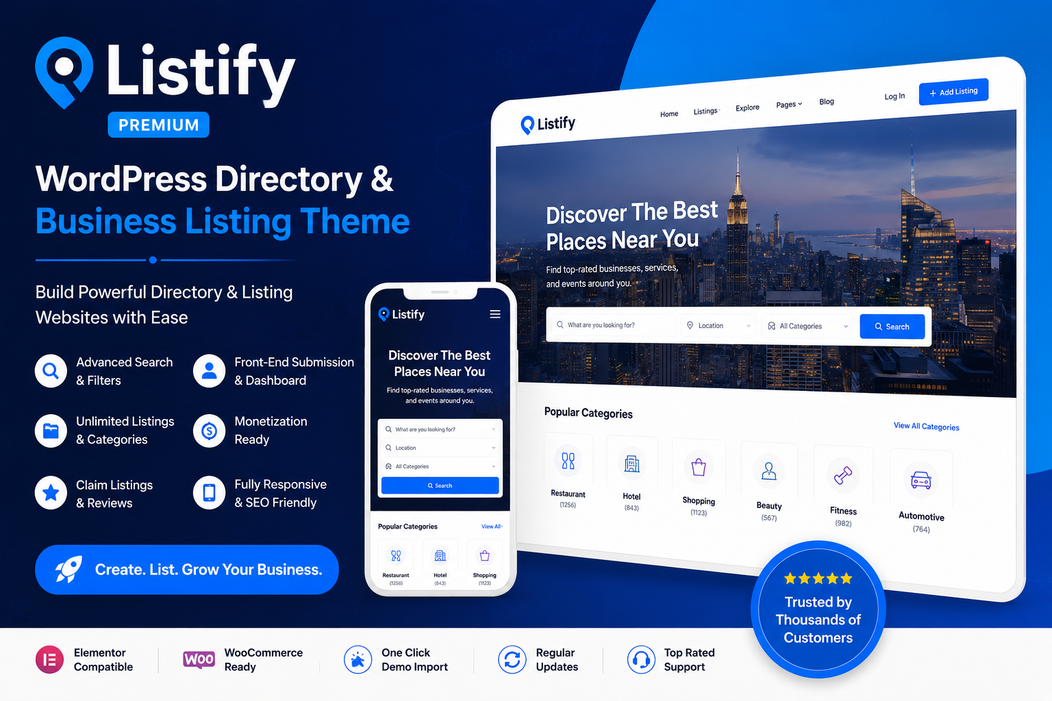 Listify – Premium WordPress Directory & Business Listing Theme