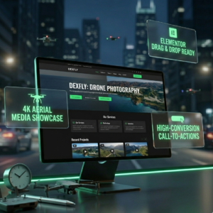 Dexfly: Aerial Photography & Drone Videography Elementor Template Kit