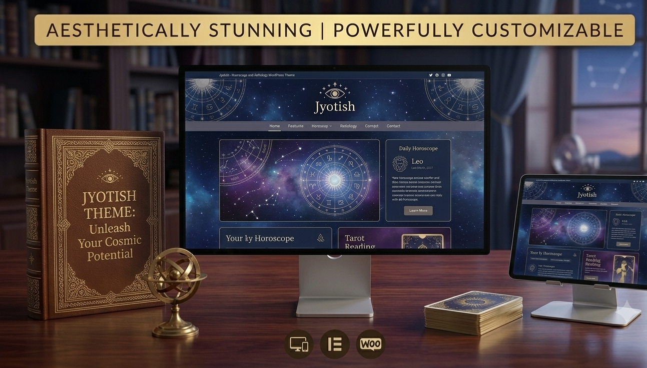 Jyotish: Modern Astrology & Horoscope WordPress Theme to Monetize Your Readings - Image 2