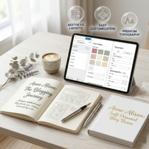Anne Alison: The Ultimate Soft & Minimalist Personal Blog WordPress Theme