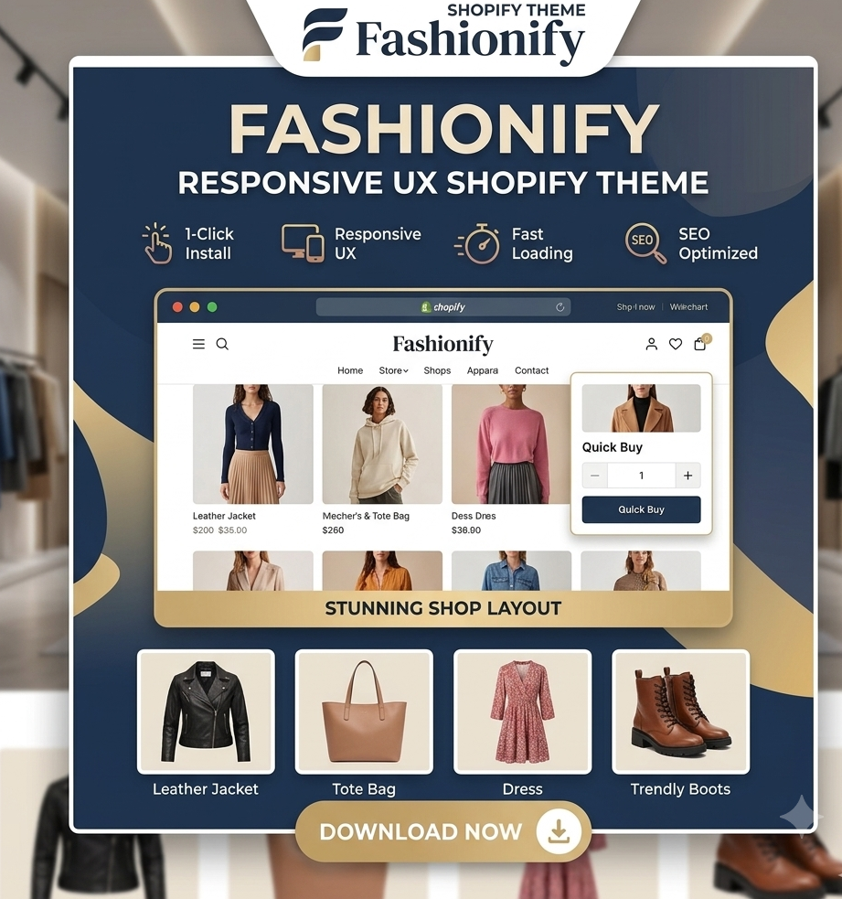 Fashionify – Premium High-Conversion Responsive Shopify Theme