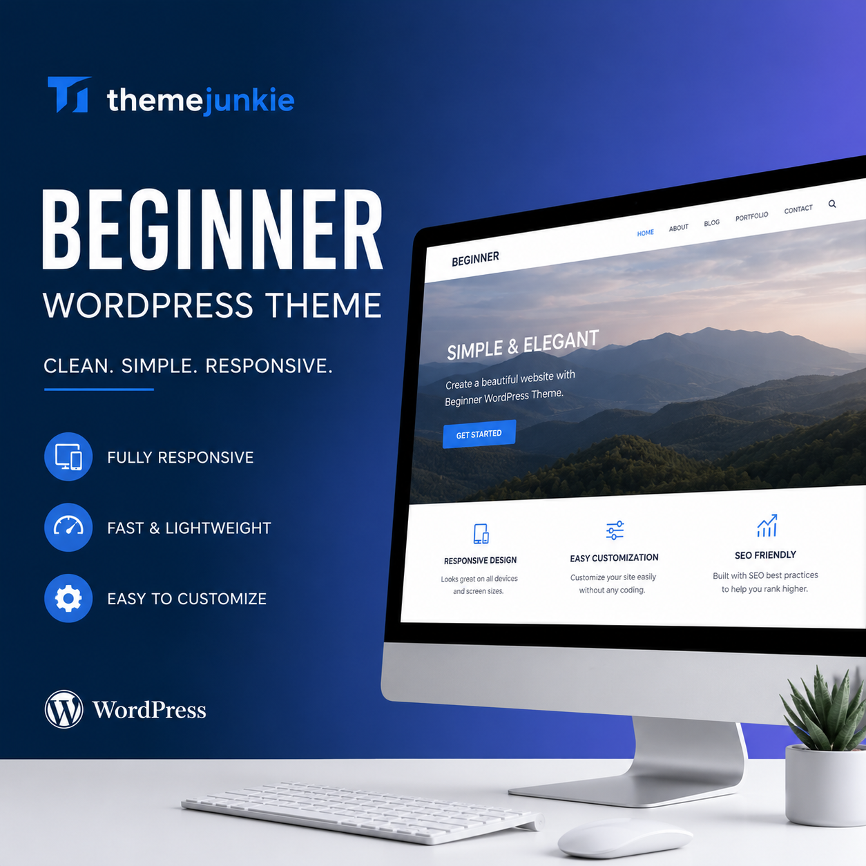 Theme Junkie Beginner – Clean, Fast & Beginner-Friendly WordPress Theme Download