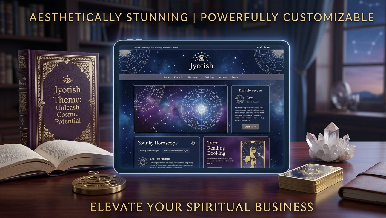 Jyotish: Modern Astrology & Horoscope WordPress Theme to Monetize Your Readings