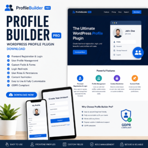Profile Builder Pro – Professional Membership & User Registration Plugin