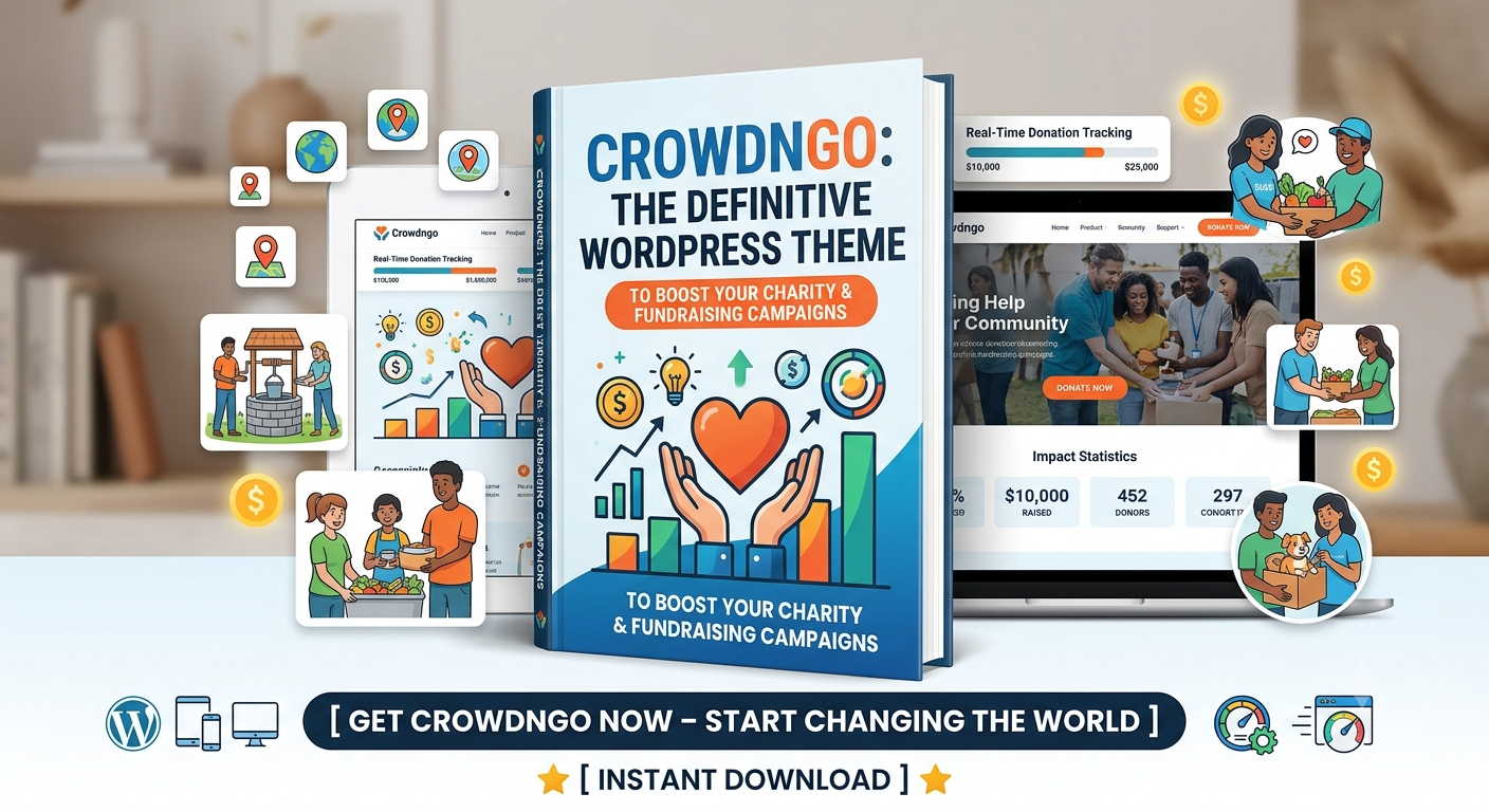 Crowdngo: The Definitive WordPress Theme to Boost Your Charity & Fundraising Campaigns