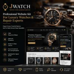 JWatch – Professional Website Kit for Luxury Watches & Repair Experts