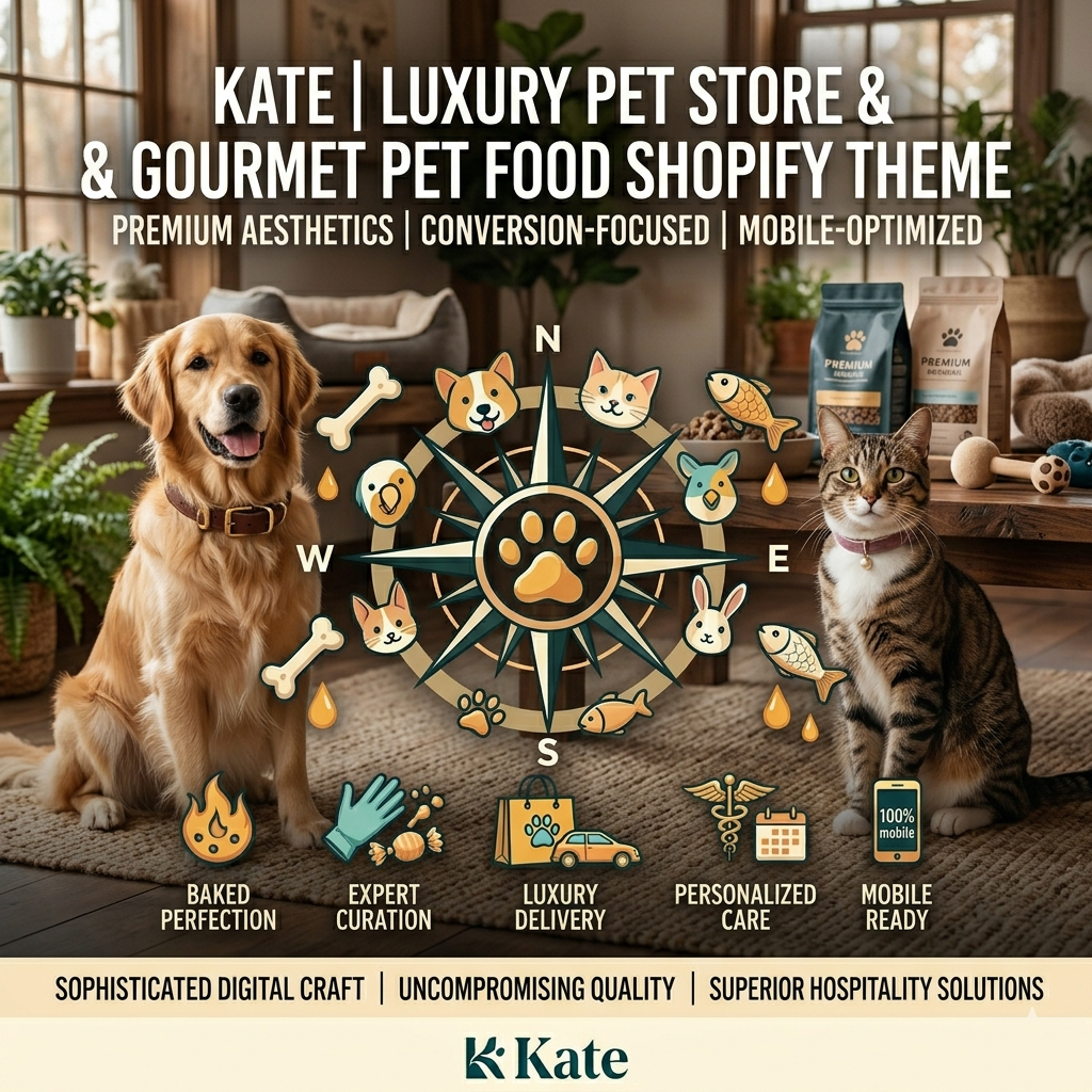 Kate | Luxury Pet Store & Gourmet Pet Food Shopify Theme