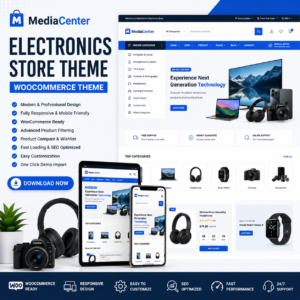 MediaCenter – Premium Electronics Store WooCommerce Theme Download