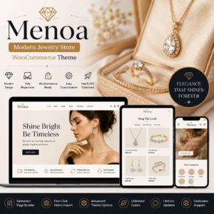 Menoa – Luxury WooCommerce Theme for Jewelry & Fashion Accessories
