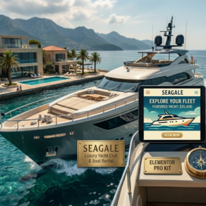 Seagale | Luxury Yacht Club & Boat Rental Elementor Template Kit