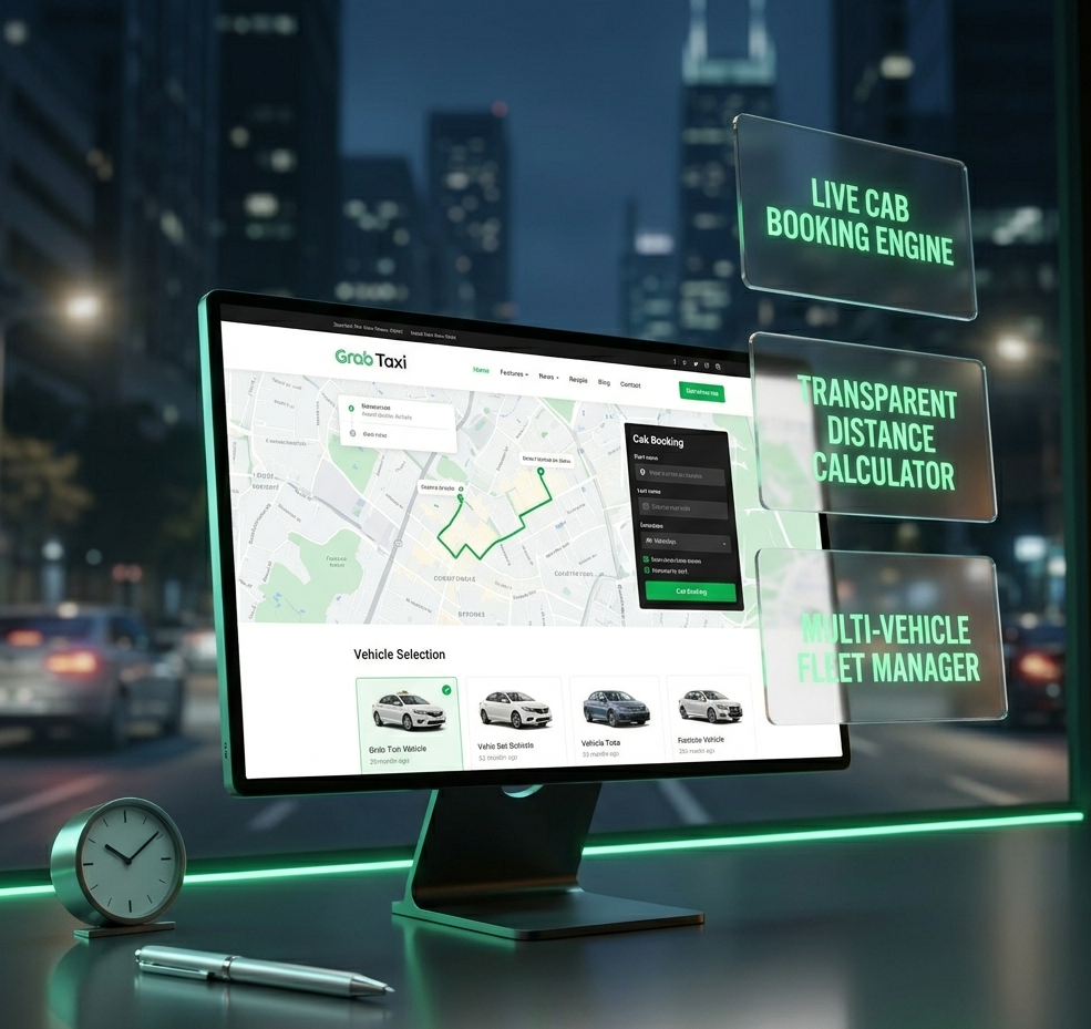 Grab Taxi: Online Cab Service & Taxi Booking WordPress Theme