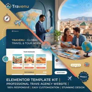 Travenu | Global Travel & Tour Agency Elementor Template Kit