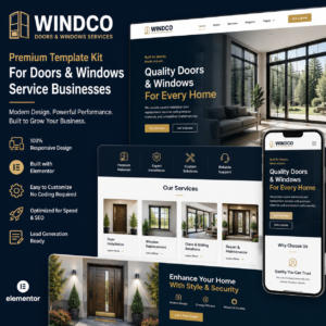 Windco – Premium Doors & Windows Service Template Kit for Modern Home Improvement Businesses
